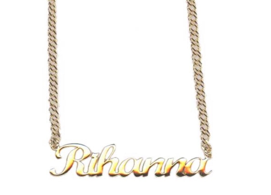 Personalized Name Necklace in Sterling Silver and 14K Gold Plated | name necklace | custom necklace | Choose from 7 style nameplates