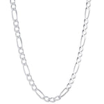 Figaro Chain Choker Necklace Sterling Silver Gold Plated. Made in Italy. Gold and silver.