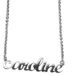 Personalized Name Necklace in Sterling Silver. choose from Scripts, lower case, upper case letters, nameplates!
