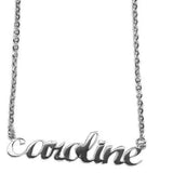 Personalized Name Necklace in Sterling Silver. choose from Scripts, lower case, upper case letters, nameplates!