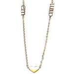 Mommy necklace with 2 names and a heart sterling silver