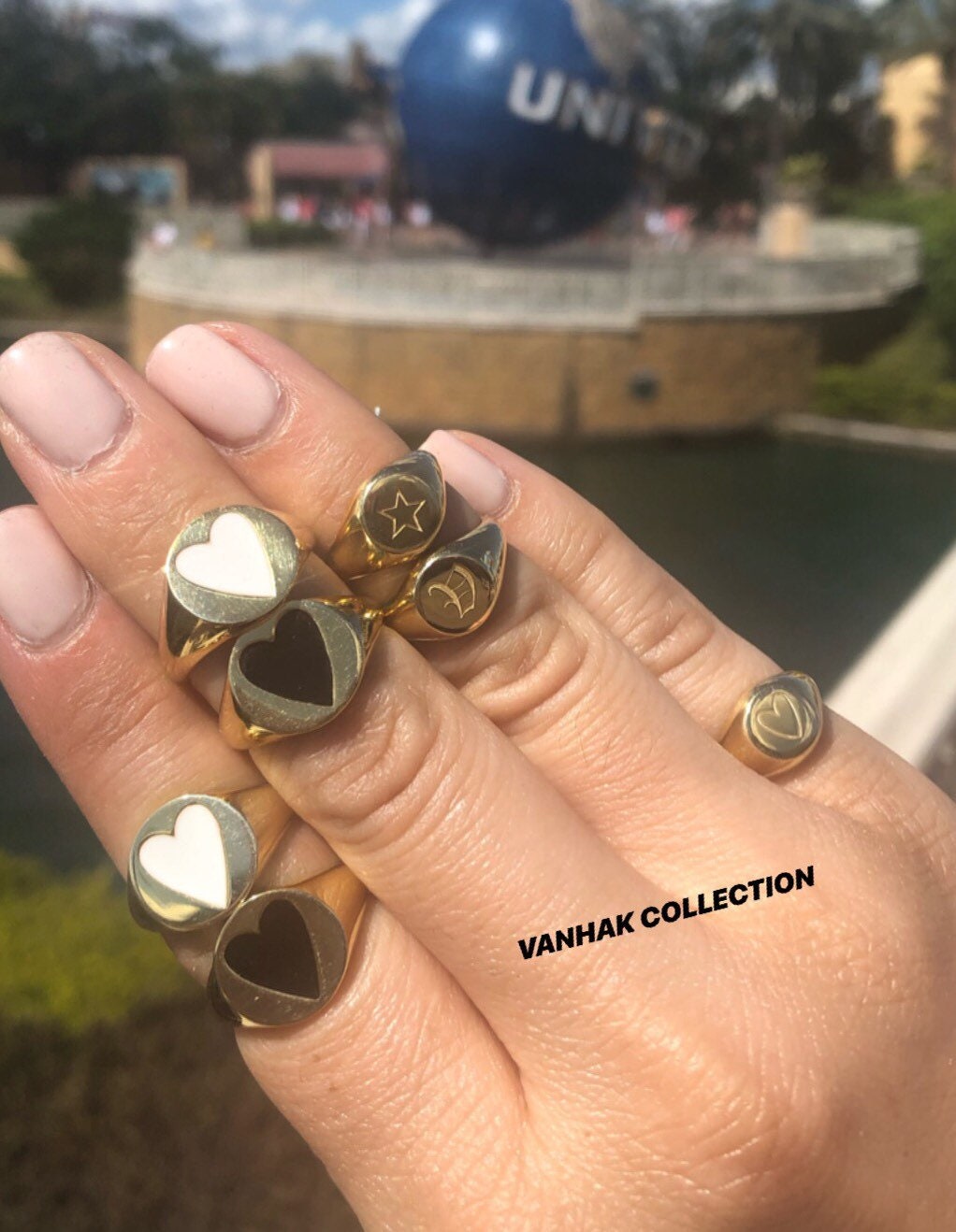 Engraved signet ring in “gothic” font or “old English” font. Personalized signet ring. Custom signet ring. Sterling silver gold plated.