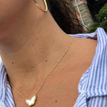 Mother of Pearl Butterly necklace | Sterling silver and gold plated butterfly necklaces in all the colors!