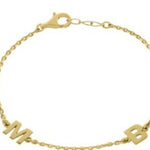 Sterling Silver and Custom/Personalized bracelet in silver or gold