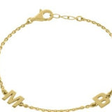 Sterling Silver and Custom/Personalized bracelet in silver or gold