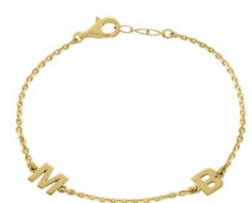 Sterling Silver and Custom/Personalized bracelet in silver or gold