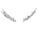 14K gold plated Personalized customized ear crawlers climbers. Sterling silver and gold plated. Don’t tarnish. Name earrings. Name climbers.