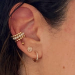 18K Gold filled beaded ball ear cuffs. 18K Gold Filled Beaded pearl ear cuffs. Gold ball ear cuffs.