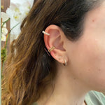 18K Gold filled beaded ball ear cuffs. 18K Gold Filled Beaded pearl ear cuffs. Gold ball ear cuffs.