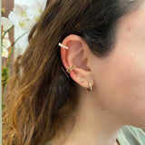 18K Gold filled beaded ball ear cuffs. 18K Gold Filled Beaded pearl ear cuffs. Gold ball ear cuffs.