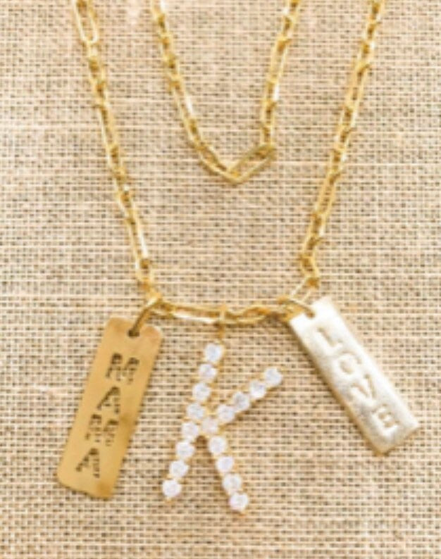 CZ Letter Charms. Solid letter charms. Jumbo letter charms. 18k Gold filled CZ Initial Charms.