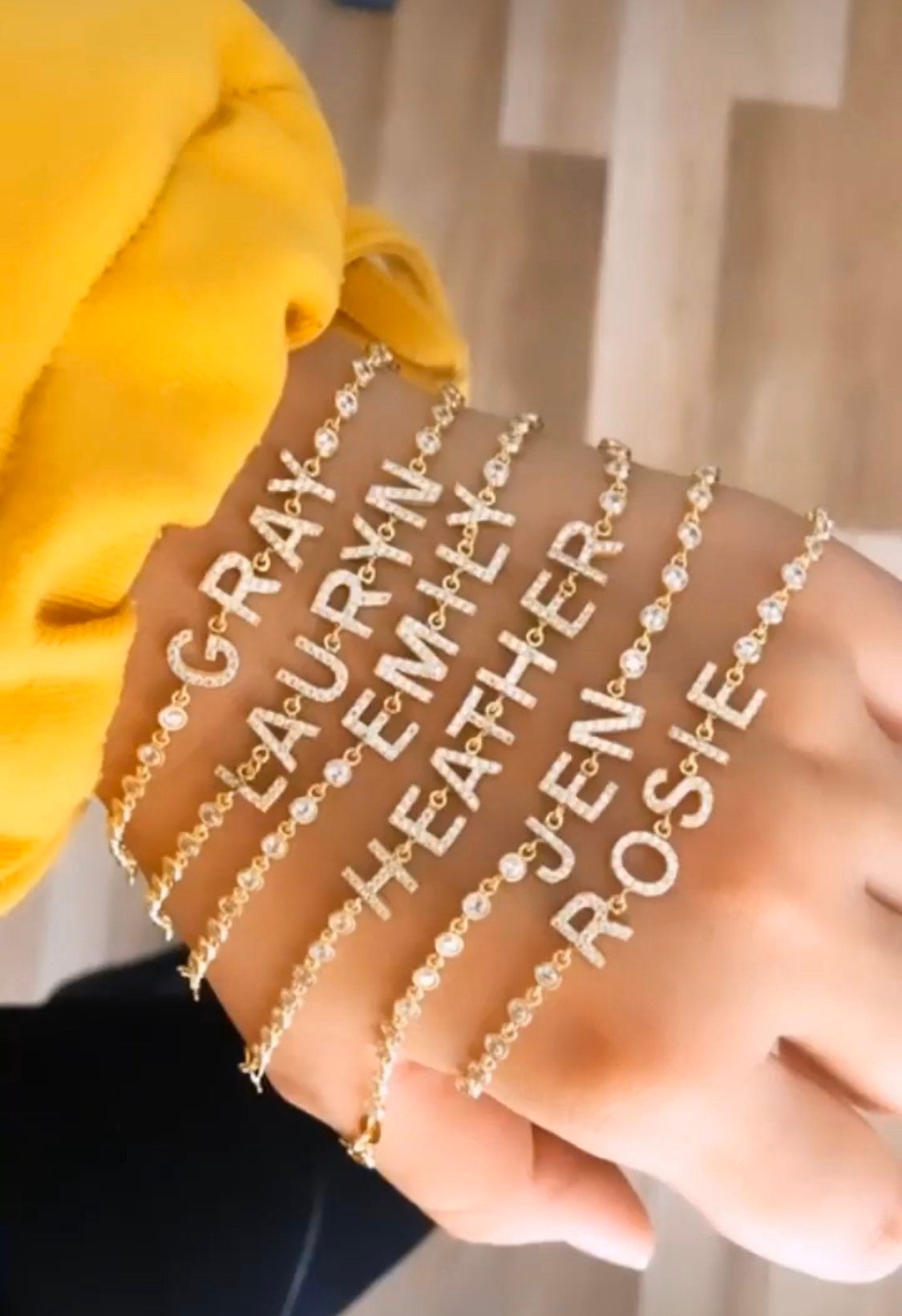 Sterling Silver and gold plated Custom/Personalized bracelet in silver, rose gold or gold