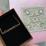 Custom name necklace with two names | Personalized necklace with 2 names | Sterling Silver 14K Gold Plated nameplate