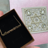 Custom name necklace with two names | Personalized necklace with 2 names | Sterling Silver 14K Gold Plated nameplate