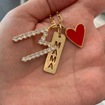 CHARMS! Enamel charms. Heart charm. Star charm. Personalized charms. Name charm. Letter charm. Date charm. Sterling Silver Gold Plated.