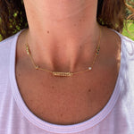 Mommy necklace with 1 2 3 4 5 6 names and bezel diamonds. Mom necklace. Mother’s necklace. Name necklace. With or without the diamonds.