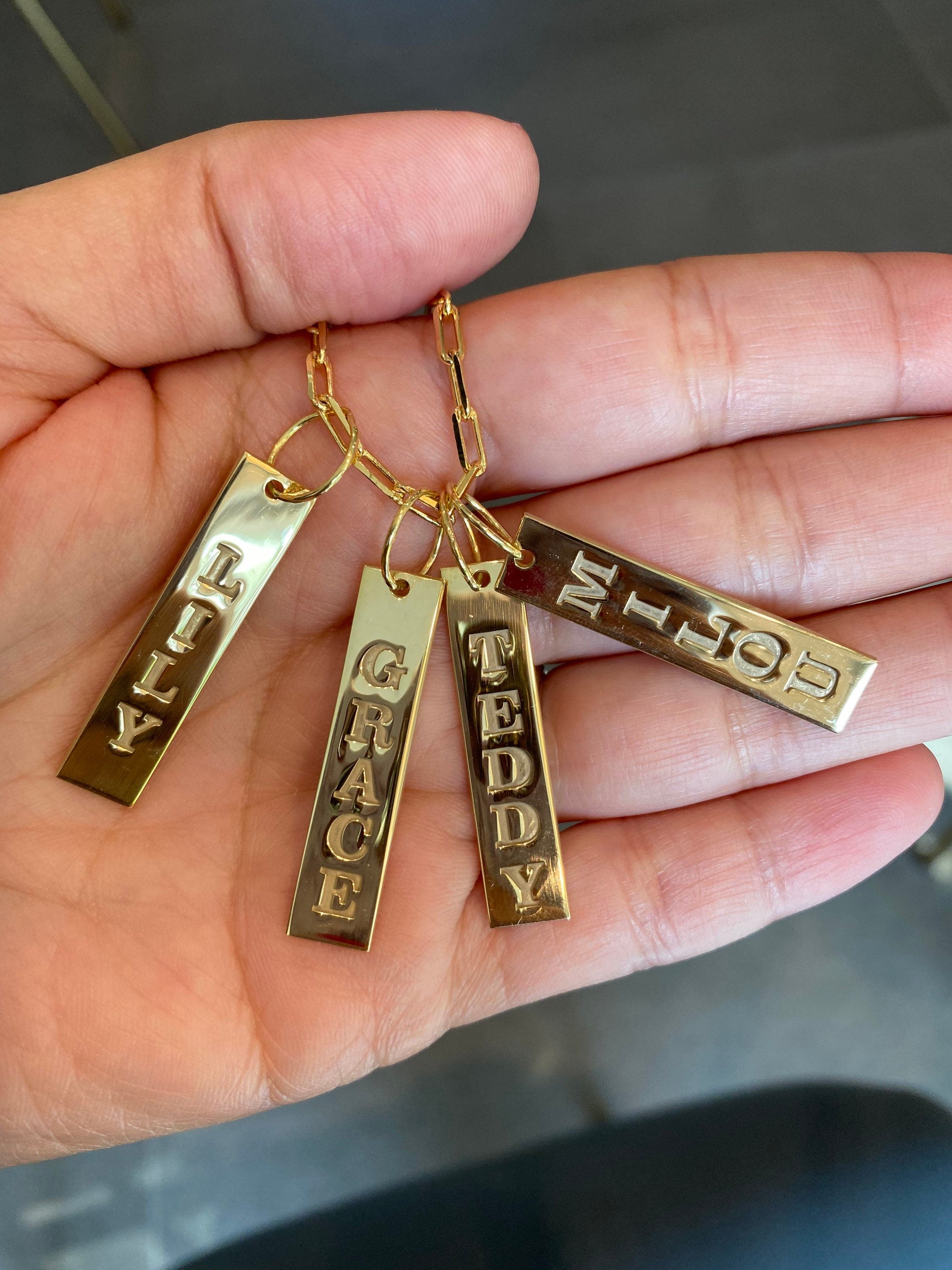 Create Your Own Charm Necklace ***As seen on Kathy Hilton*** Sterling Silver Gold Plated. Name charms. Personalized charms.