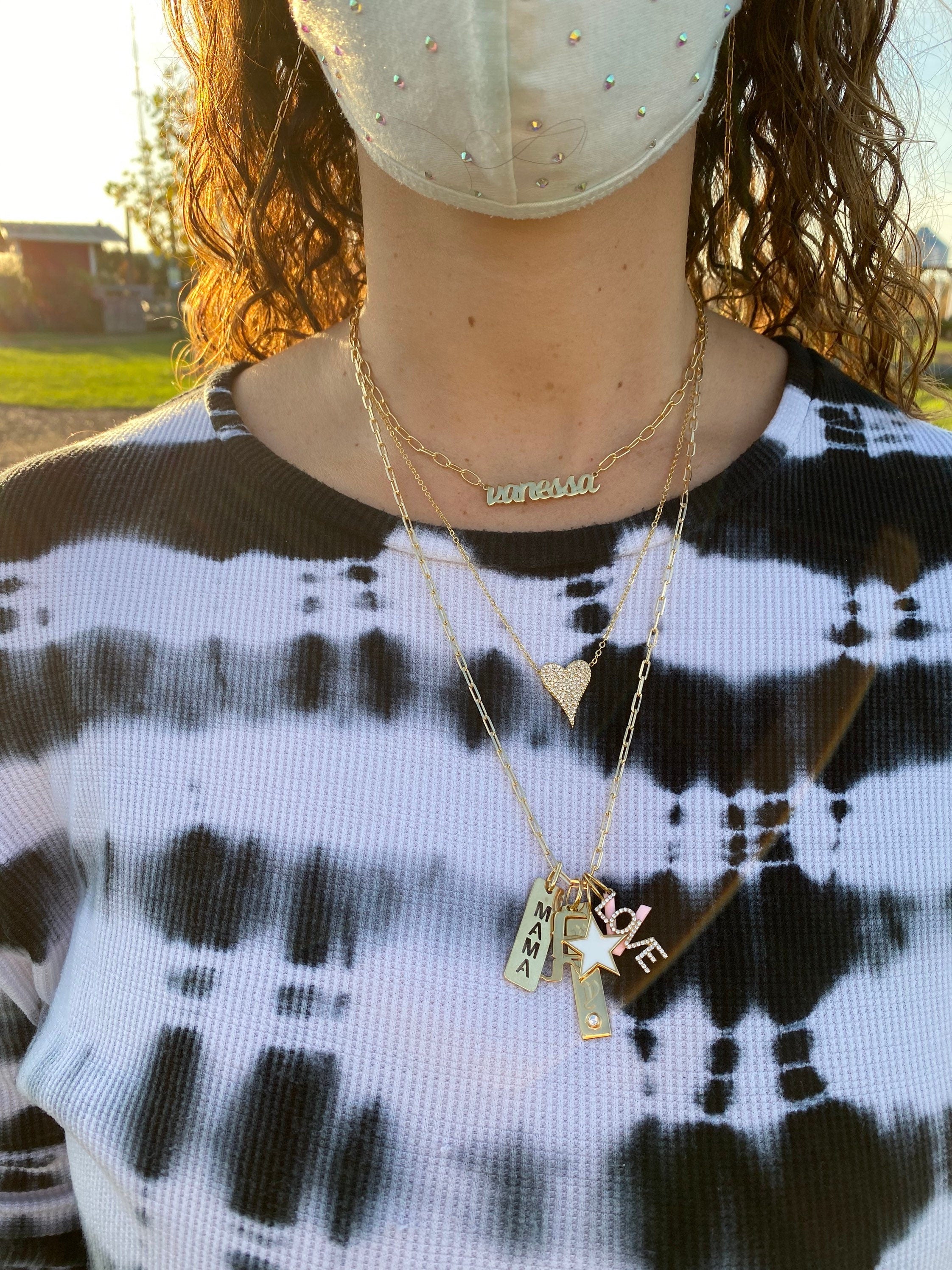 Hebrew name charm. Hebrew letter Charm. Add to any brace or necklace chain. Sterling Silver Gold Plated. Gold, rose gold or silver.