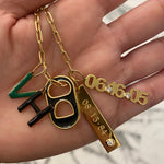 Personalized Date Charms. Number charms. Anniversary charms. Birthday charms. Custom name charms. Sterling Silver Gold Plated.