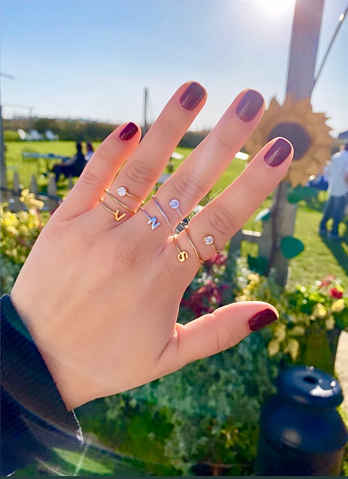 Personalized ring | initial ring | Sterling silver initials ring | Personalized initial Ring | custom ring I letter ring