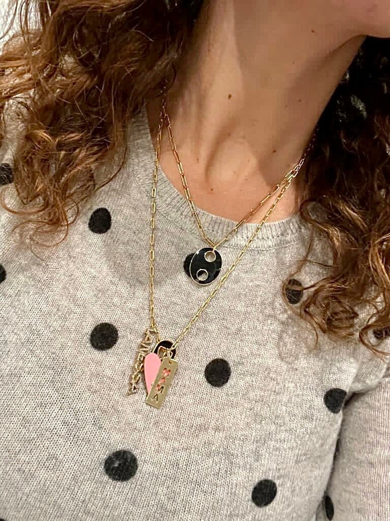 Mini paper clip chain | Perfect for your charm necklace | Create Your Own Charm Necklace | Charm Choker Necklace. Gold Filled paper clip