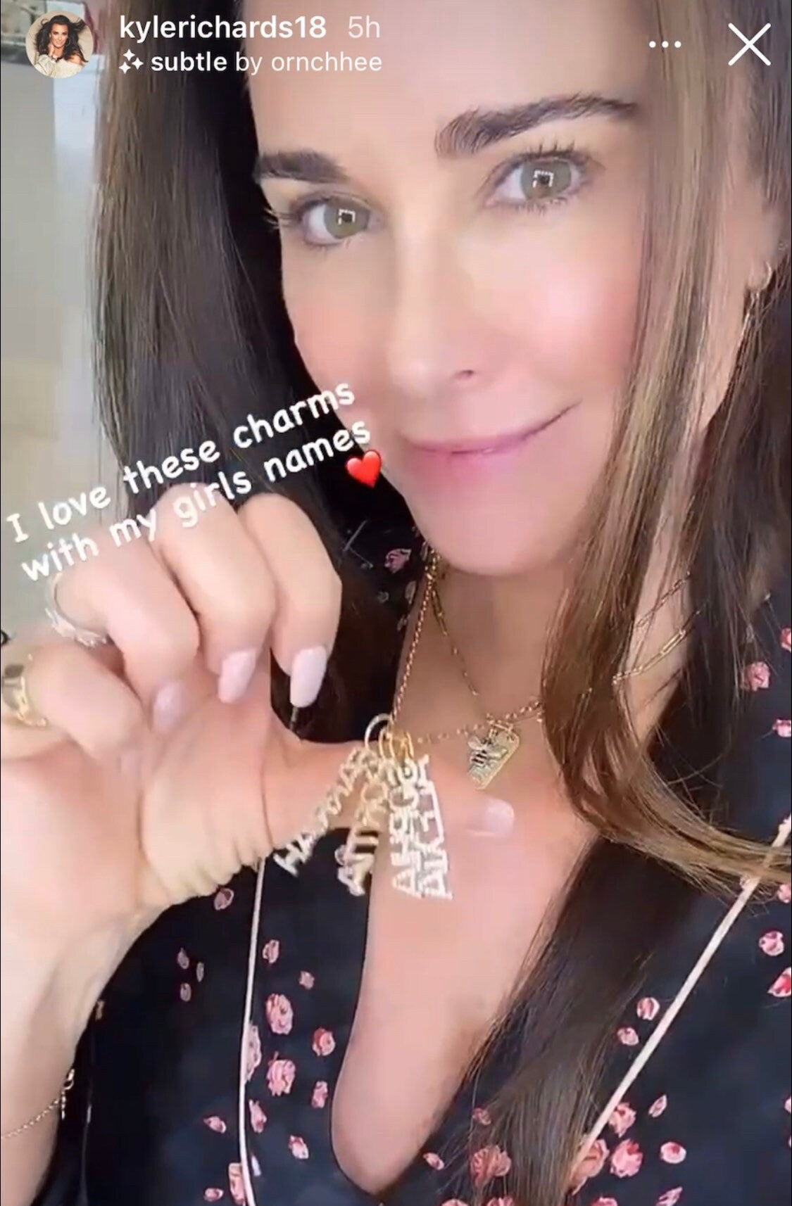 As seen on Kyle Richards, Kathy Hilton and Teddi Mellencamp. Personalized Pave Name Charms. Diamond Charms. CZ charms. Custom name charms.