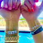 14k Gold filled initial beaded bracelets. Personalized Gold filled ball bracelets. Gold bead initial bracelets.