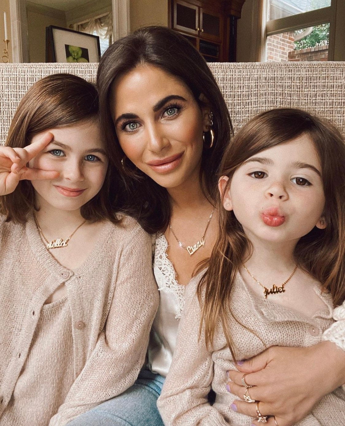 Personalized Script Name Necklace in Sterling Silver and 14K Gold Plated | custom necklace | 14K Gold Plated Carrie Style Nameplate