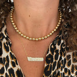 18K Gold-filled 8 mm gold ball choker/necklace. Gold-filled gold ball necklace. Gold-filled gold ball choker.
