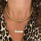 18K Gold-filled 8 mm gold ball choker/necklace. Gold-filled gold ball necklace. Gold-filled gold ball choker.
