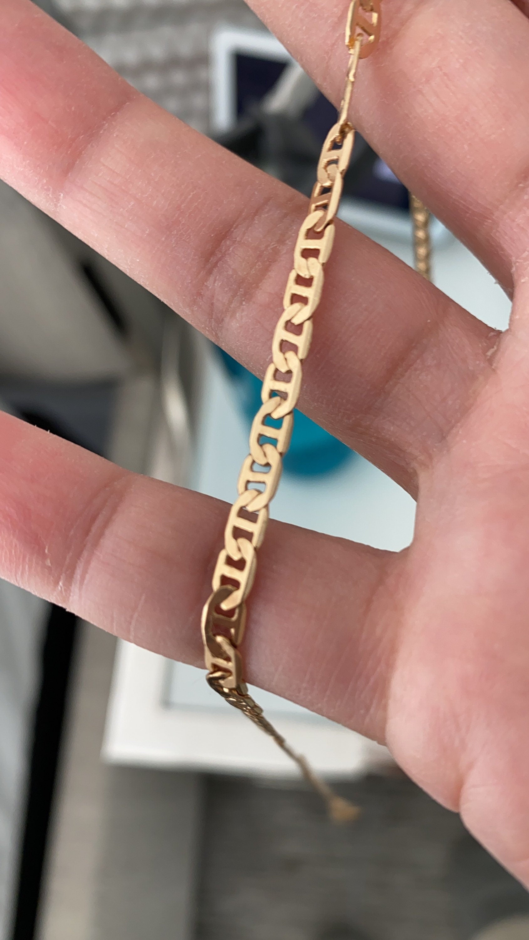 18K gold-filled marina chain l gold-filled link chain necklace l Chain choker l chain necklace | gold filled choker | gold filled necklace