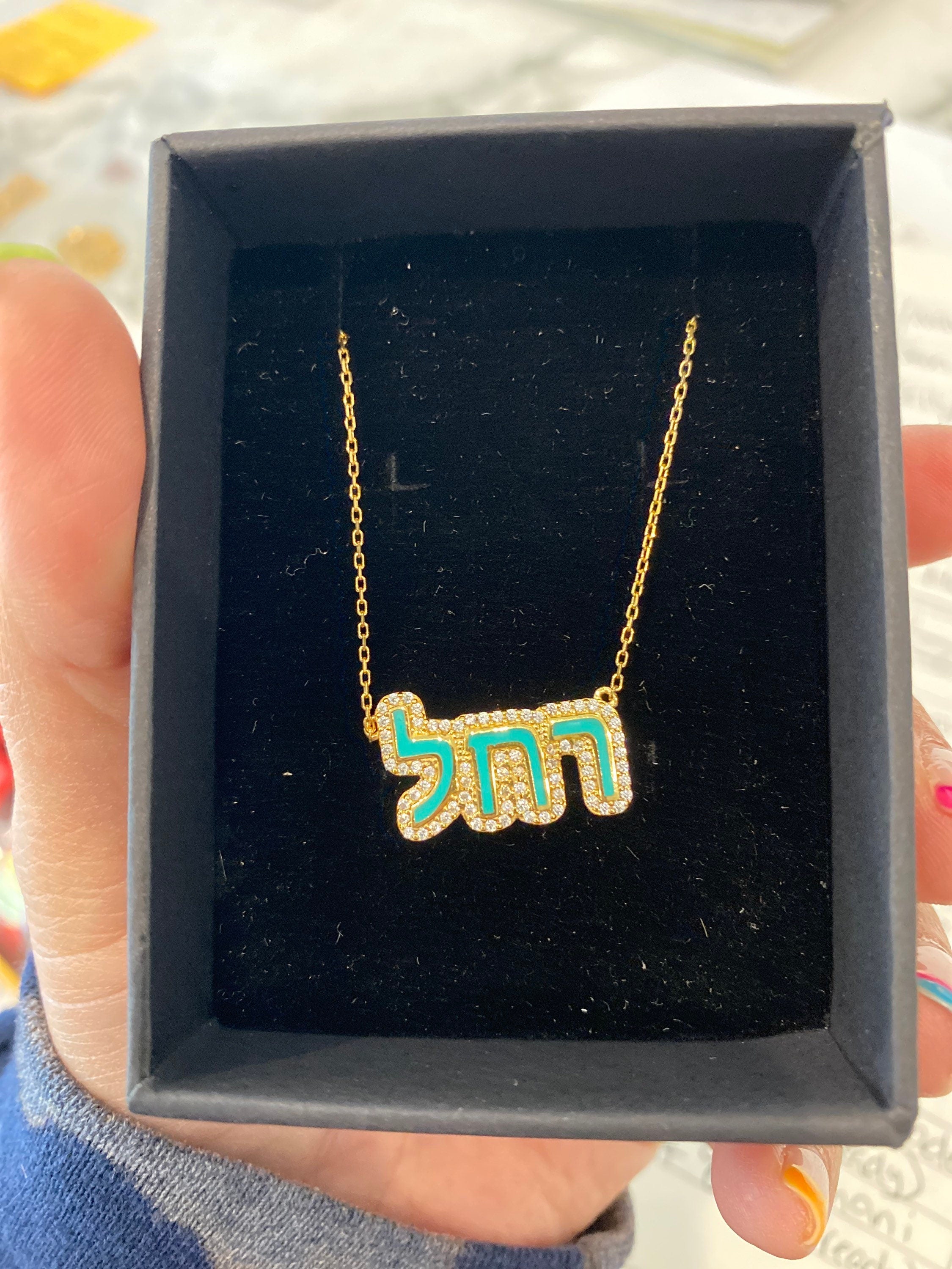 NEW personalized pave outline enamel necklace. Custom enamel pave Julia necklace. Personalized enamel bubble name necklace.