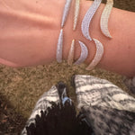 Gold filled Pave Wave Cuff | Pave Wave Bracelet | claw Cuff | claw Bangle | pave wave bangle | claw bracelet