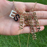 As seen on Esther and Sasha! Personalized Name Charms. Custom Charms. Enamel initial charms. Custom name charms.