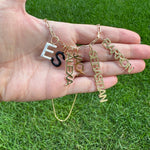 As seen on Esther and Sasha! Personalized Name Charms. Custom Charms. Enamel initial charms. Custom name charms.