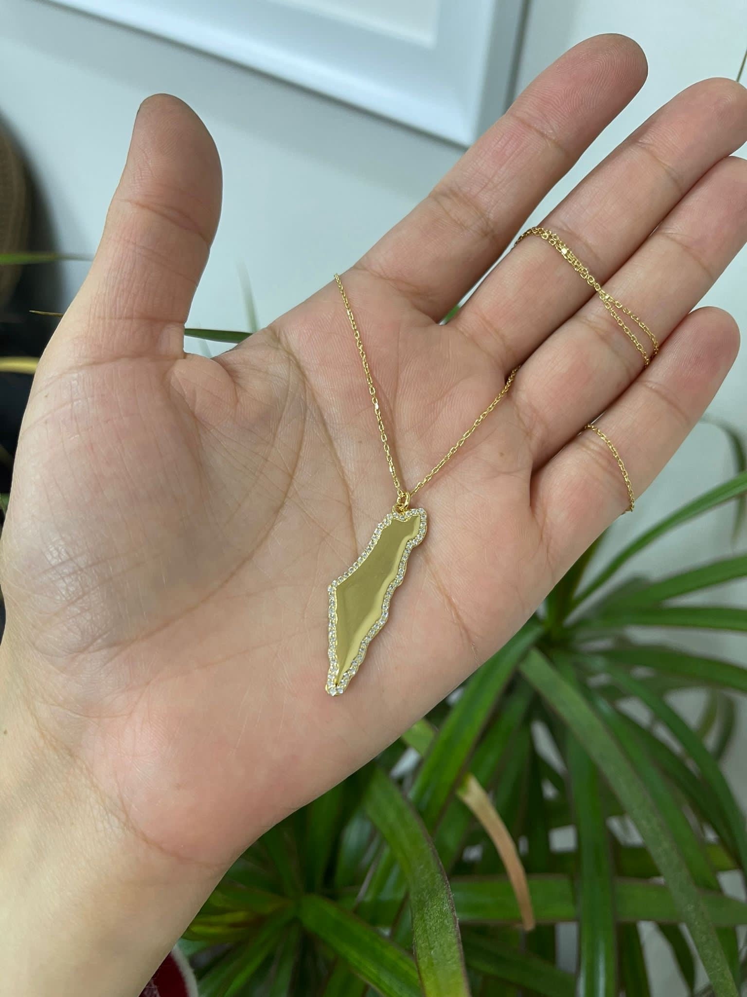 Map of Israel necklace | Israel choker | Israel necklace | map of Israel choker | Israel jewelry