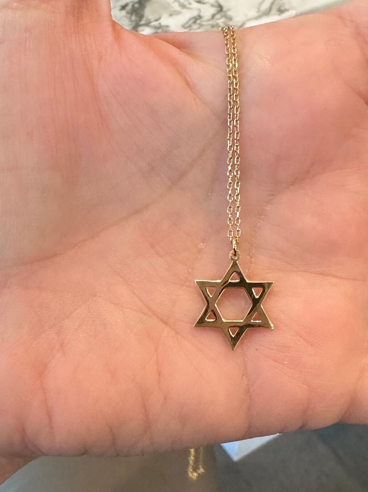 Star of David necklaces | Jewish star necklace | Pave Jewish star necklace | Star of David pave necklace | Magen David Necklace