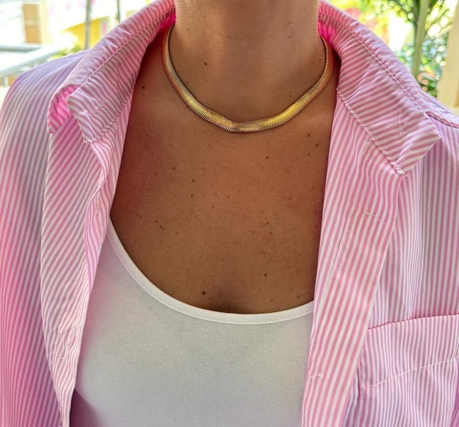18K gold filled 10mm herringbone chain necklaces. Snake chain necklaces. Liquid gold chain necklace. Gold Chain necklaces.