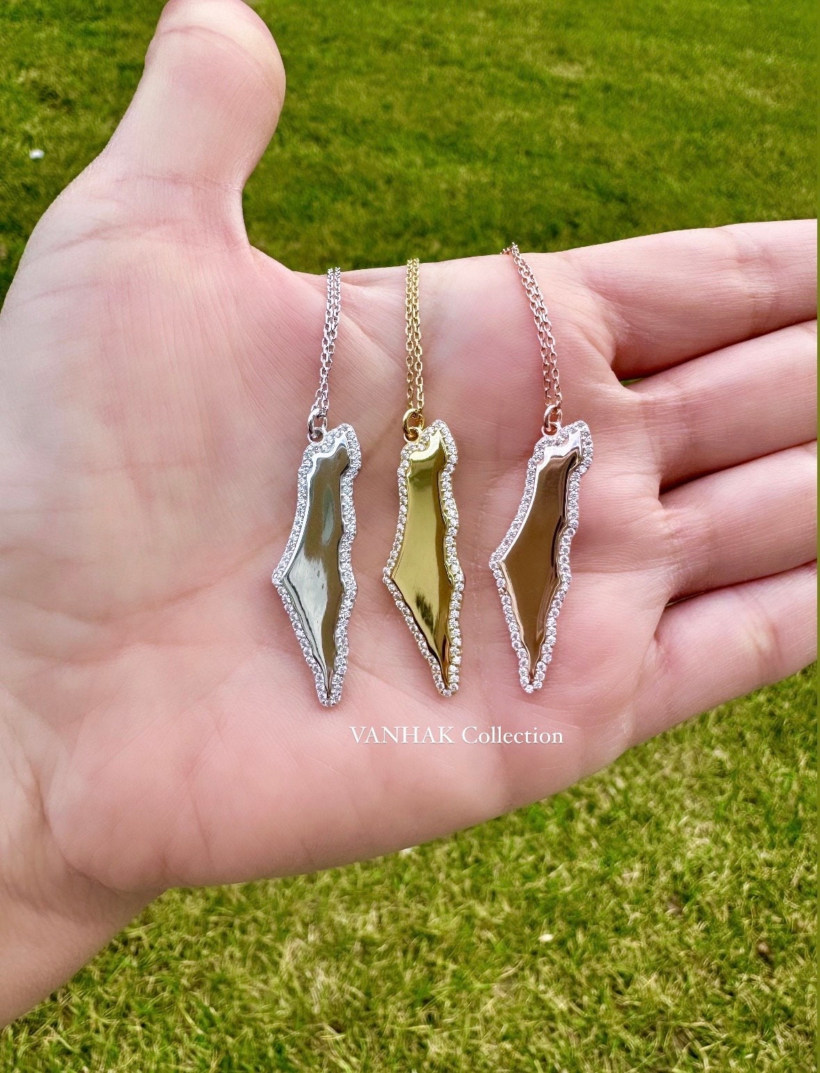 Map of Israel necklace | Israel choker | Israel necklace | map of Israel choker | Israel jewelry