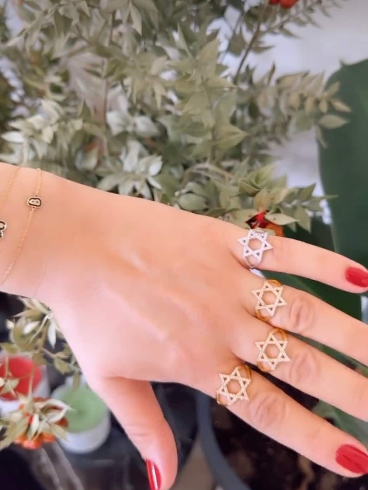 Chai ring | Star of David ring | Jewish star ring | חי ring | Hebrew jewelry | Jewish star jewelry |available in sizes 4-10!