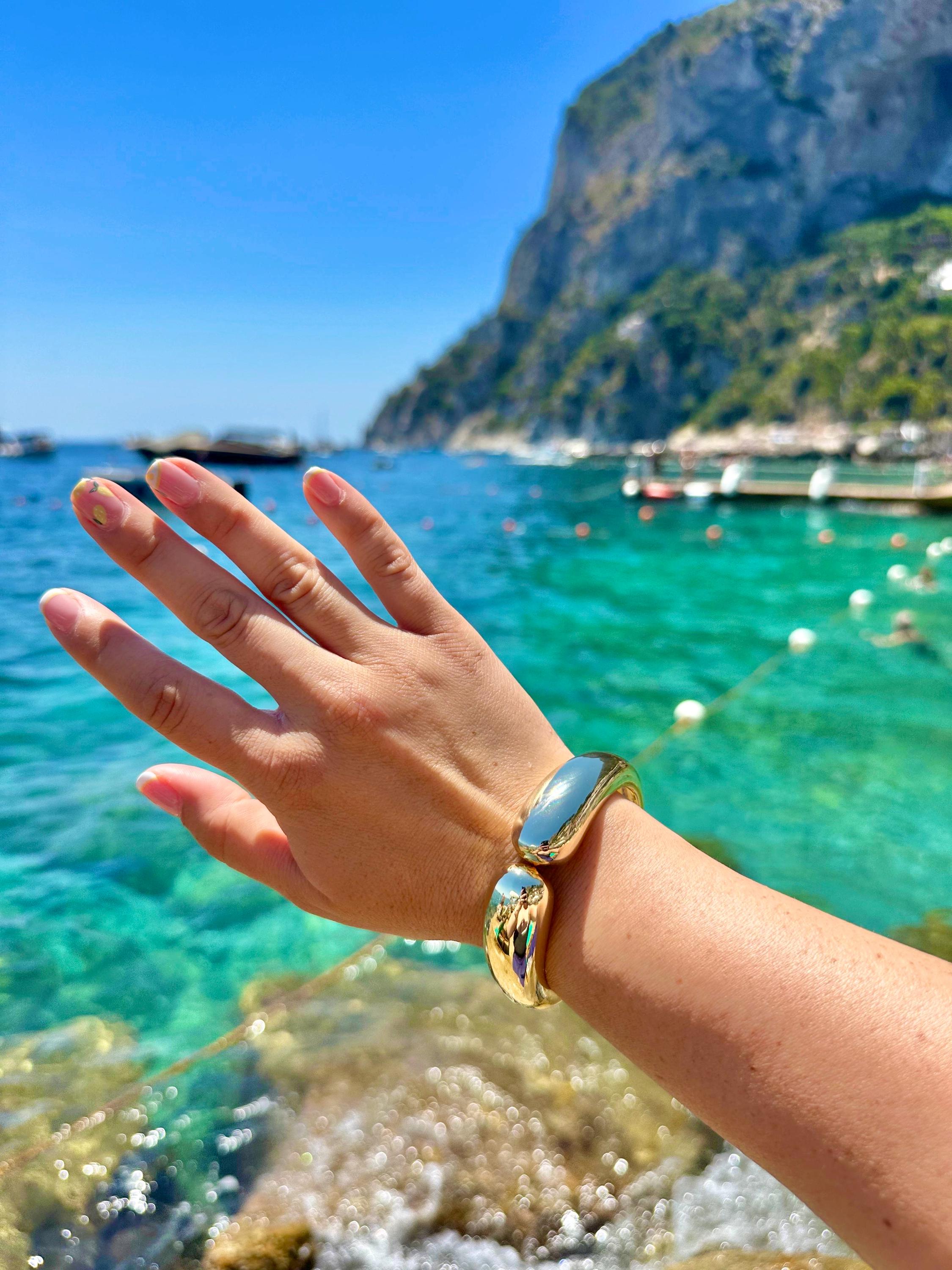 18K gold filled Olivia cuff | jumbo gold filled Olivia bracelet | trendy gold filled extra large cuff