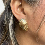 18K Gold-filled hollow hoop earrings in gold and silver. Super light weight and hollow. Gold filled hoops. Gold filled earrings.