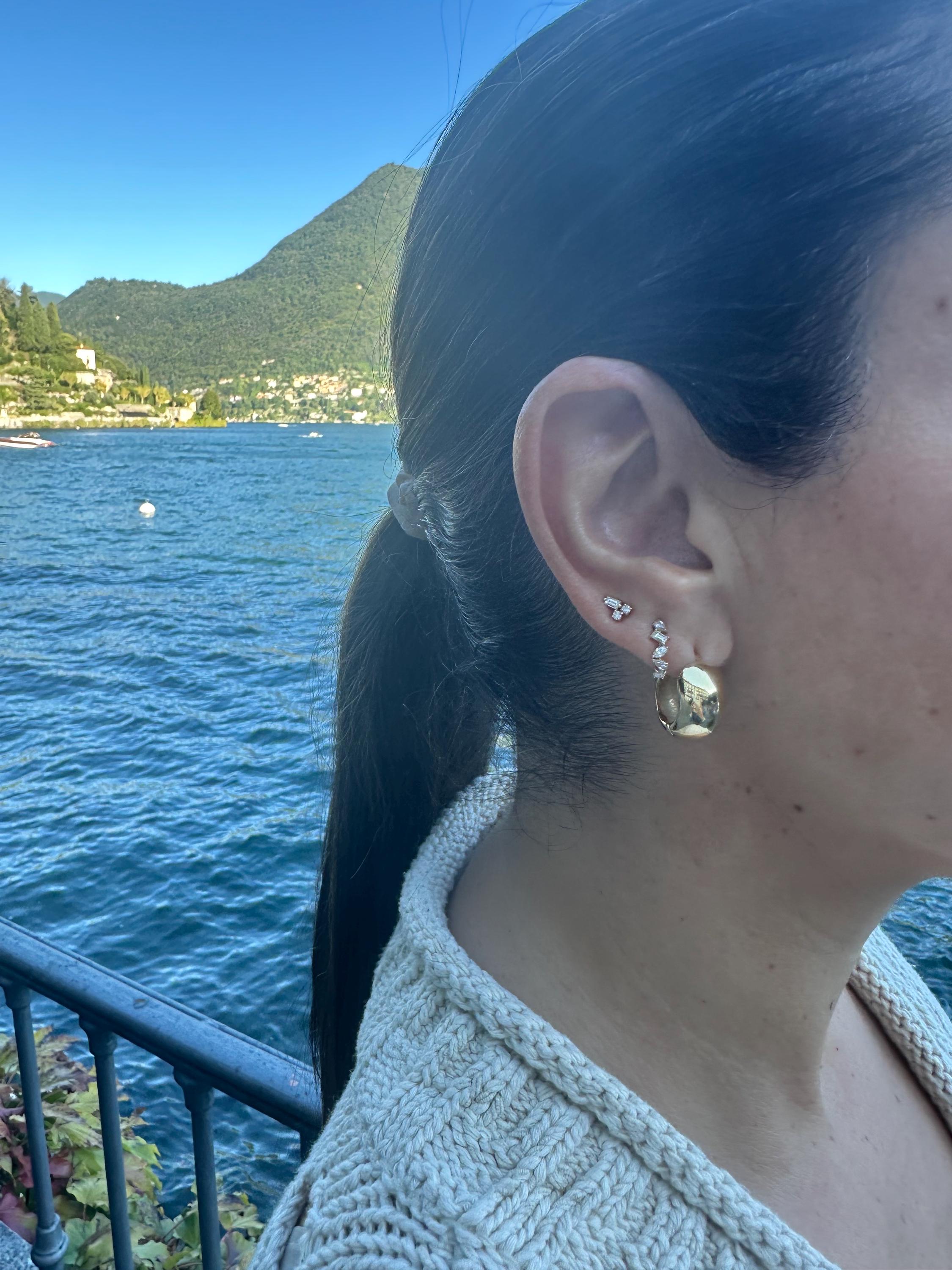 1” hollow chunky hoop earrings/ hoops. 18K gold filled. Won’t tarnish. Gold filled hoops. Gold filled earrings.