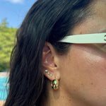 1” hollow chunky hoop earrings/ hoops. 18K gold filled. Won’t tarnish. Gold filled hoops. Gold filled earrings.