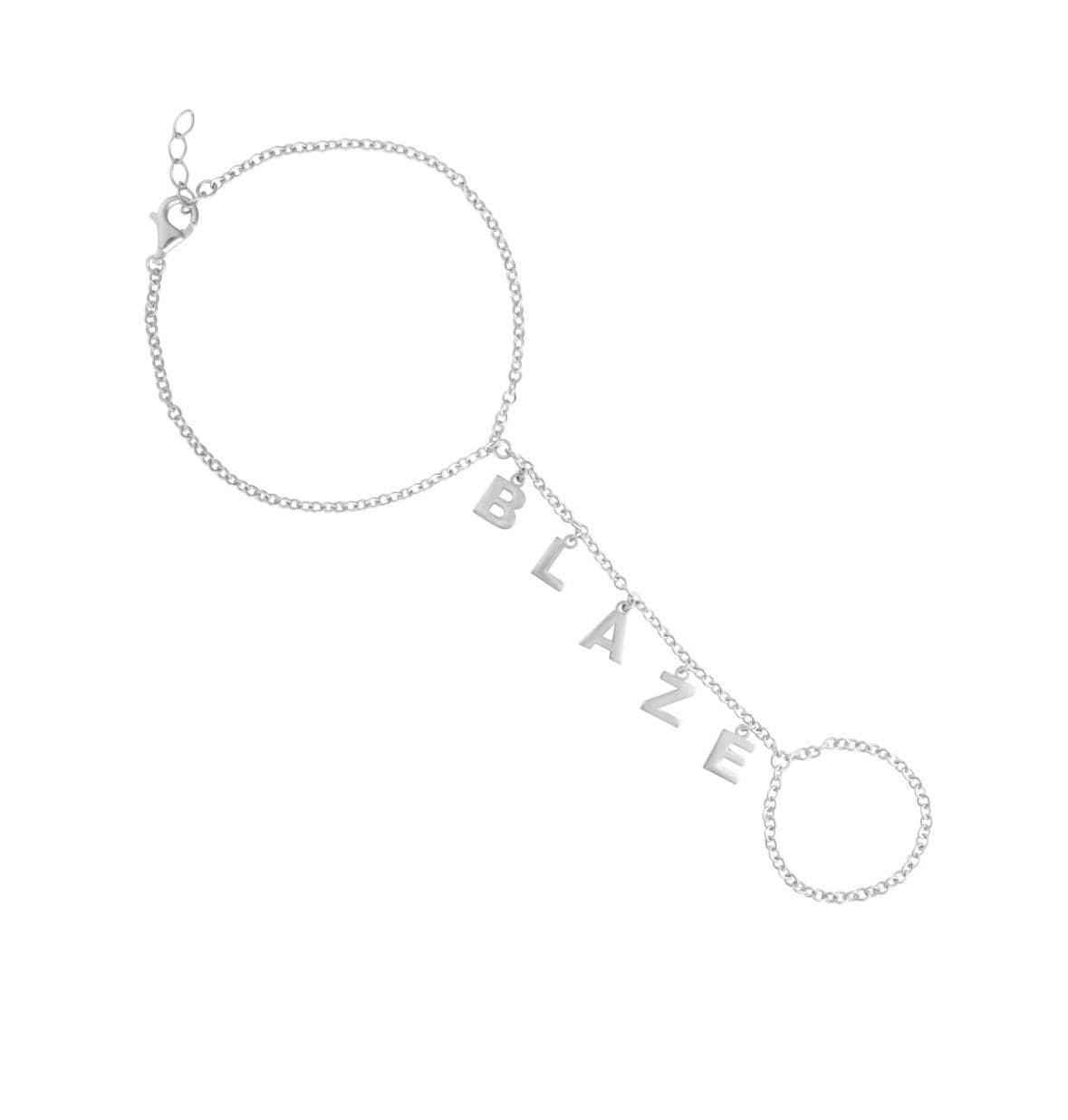Sterling silver gold plated hand chains | Custom hand chain | Personalized hand chain | dangling name hand chain | Personalized hand chain