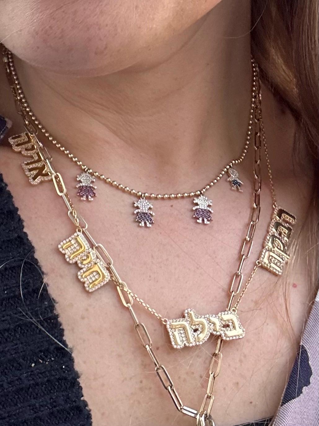 Bubble nameplate mommy necklace. Mom necklace. Mother’s necklace. Names necklace. Mommy bubble necklace.