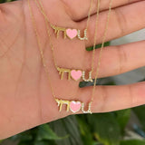 HaShem loves you necklace | chai necklace | HaShem (heart) you necklace | Jewish necklace