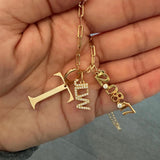 As seen on Teggy French. Personalized Pave Name Charms. Diamond Charms. Custom name charms. Jumbo Initial charm Date charm Anniversary charm