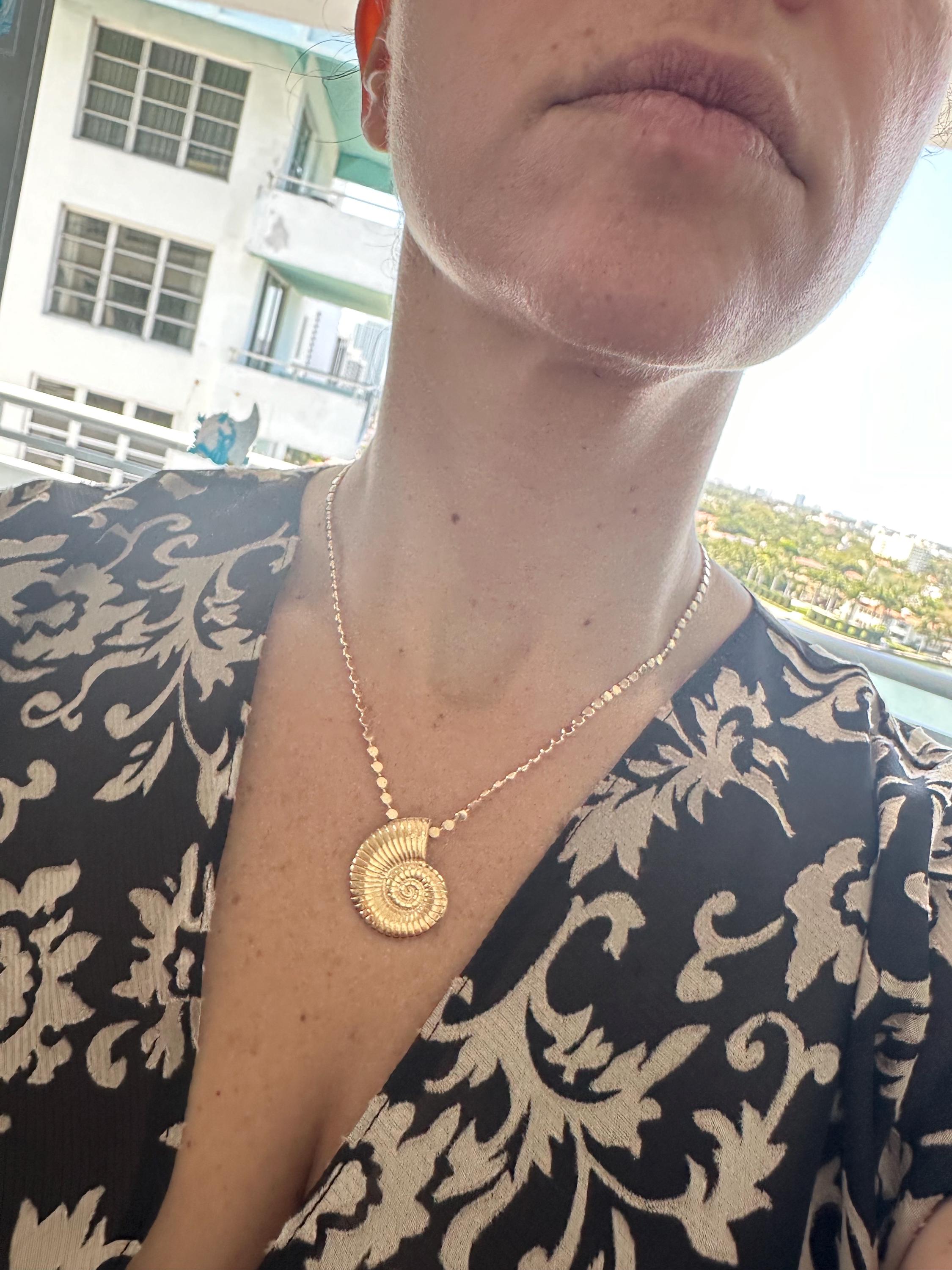 18K gold-filled Arielle shell necklace | shell necklace | gold chain shell necklaces | shell choker gold and silver | trendy necklace |