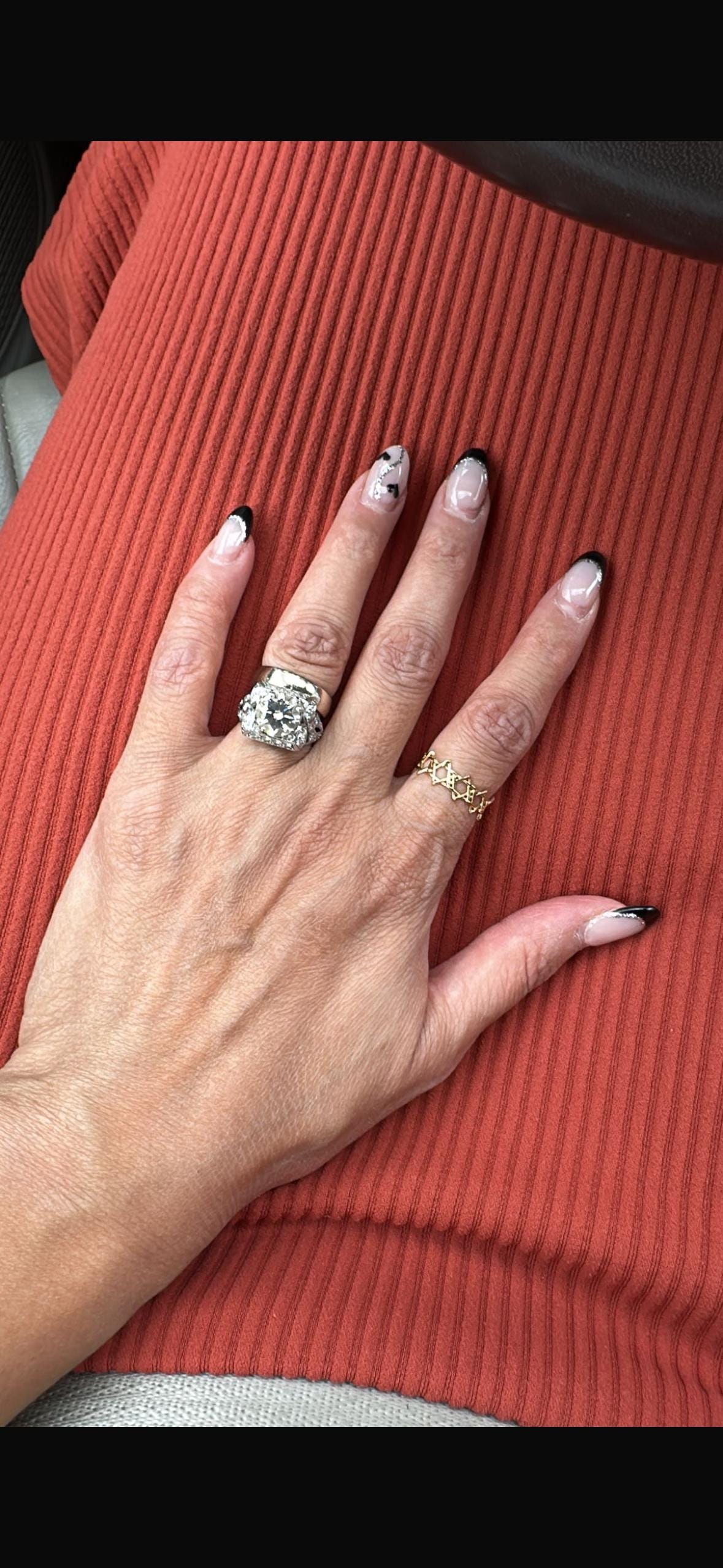 Jewish star Sophia ring | Star of David ring | all around Jewish star ring| Hebrew jewelry | Jewish star jewelry |available in sizes 4-9